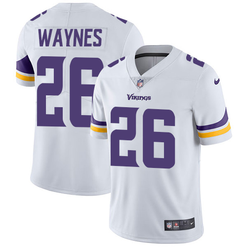 Minnesota Vikings #26 Limited Trae Waynes White Nike NFL Road Men Jersey Vapor Untouchable->minnesota vikings->NFL Jersey